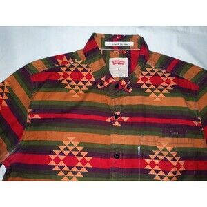 LEVI'S MEN'S INDIAN BLANKET SOUTHWEST NAVAJO AZTEC SHIRT Serape SZ Medium M